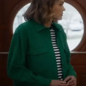 Aimee Teegarden An Easter Bloom Green Jacket