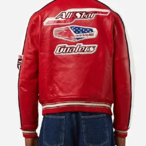 All Star Red Leather Jacket