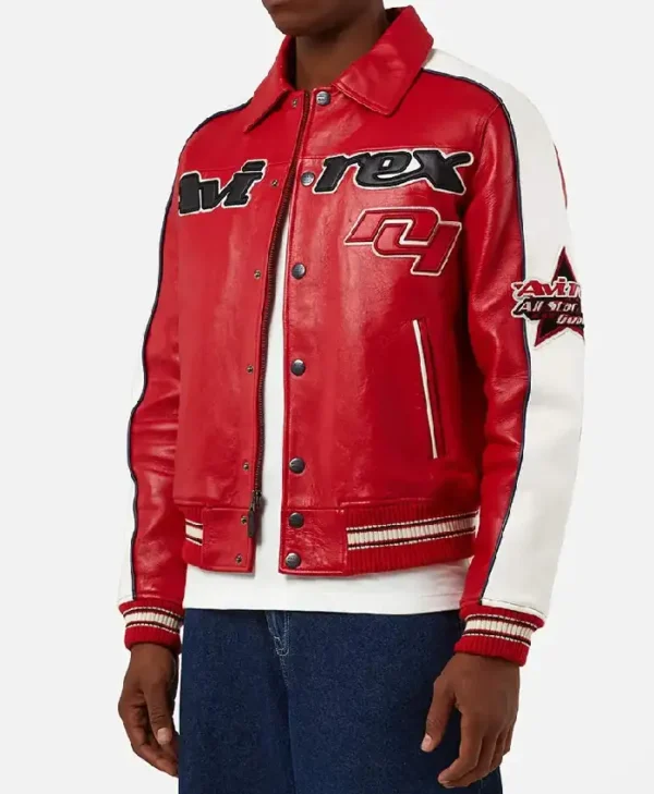 All Star Red Leather Jacket - On Sale For Men and Women