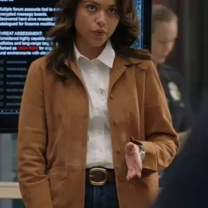 Alyssa Diaz The Rookie S08 Suede Leather Jacket