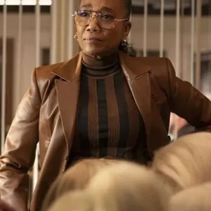 Amanda Wagner Will Trent S03 Brown Leather Blazer