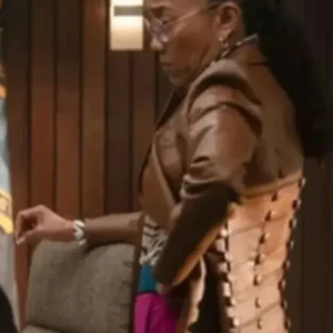 Amanda Wagner Will Trent S03 Brown Leather Blazer