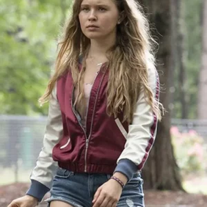 Amma Crellin Sharp Objects Varsity Jacket Front Look