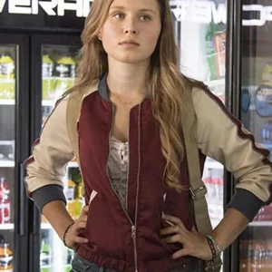 Amma Crellin Sharp Objects Varsity Jacket Front Look