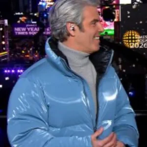 Andy Cohen Baby Blue Puffer Jacket