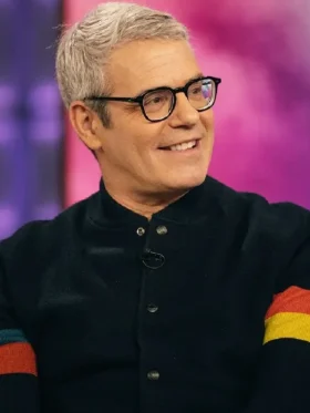 Andy Cohen Sleeve Stripe Bomber Jacket