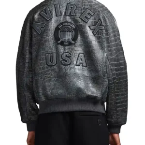 Avirex Distressed Croc Icon Jacket