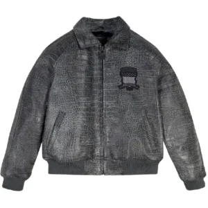 Avirex Distressed Croc Icon Jacket