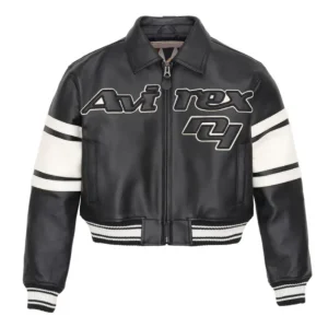 Avirex N4 Cropped Leather Jacket