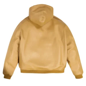 Avirex Script Nappa Leather Hoodie