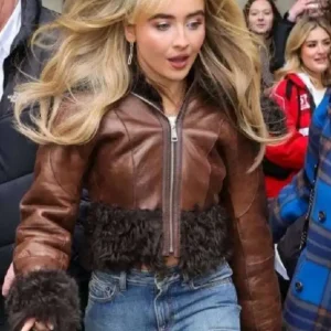 BBC Radio 1 Sabrina Carpenter Leather Jacket