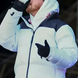 Bailey Zimmerman New Year’s Eve Live Puffer Jacket Front Look