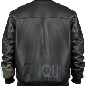 Barry Blackwell Animal Kingdom Black Leather Jacket Back Look