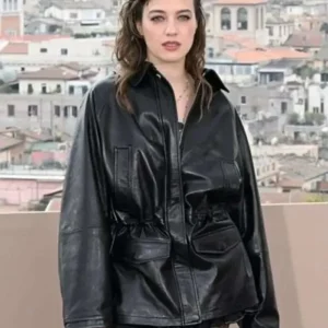 Beatrice Grannò Black Leather Jacket