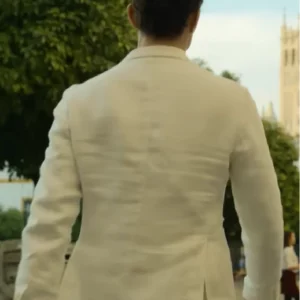 Berlin Pedro Alonso White Blazer