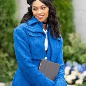 Beyond the Gates Colby Muhammad Blue Wool Coat