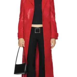 Beyond the Gates Lauren Buglioli Red Leather Coat