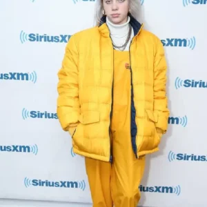 Billie Eilish Yellow Puffer Jacket