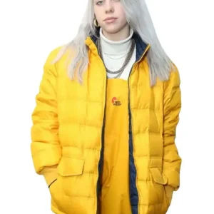 Billie Eilish Yellow Puffer Jacket