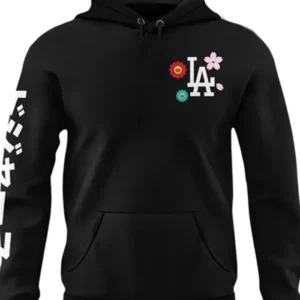 Black Takashi Dodgers Hoodie Front Look