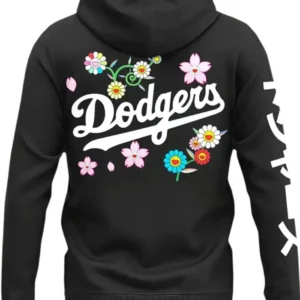 Black Takashi Dodgers Hoodie Back Look
