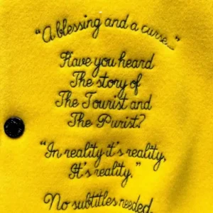 Black and Yellow Louis Vuitton Varsity Jacket