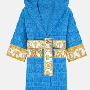 Blue Versace Robe Front