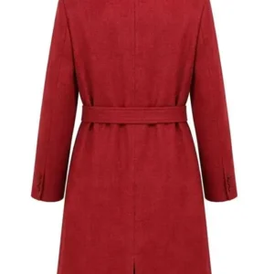 Bucephalus Hodge Young Sherlock Red Wool Coat Front Look