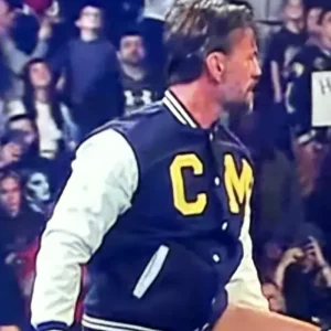 CM Punk Steiner Bros Varsity Jacket Front Look
