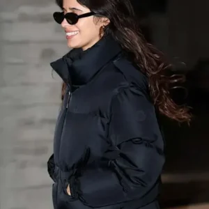 Camila Cabello Black Puffer Jacket