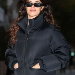 Camila Cabello Black Puffer Jacket
