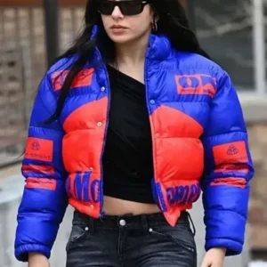 Charli XCX Sundance Film Festival Puffer Jacket Front look