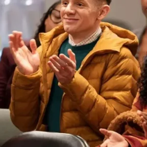 Chris Perfetti Abbott Elementary S03 Puffer Jacket Front Look