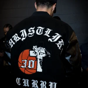 ChristLike x Curry Varsity Jacket Back