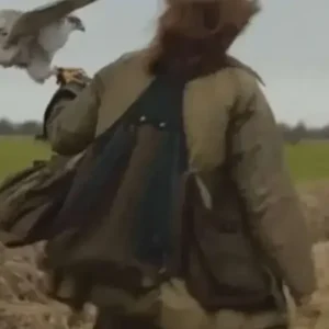 Claire Foy H Is for Hawk Green Jacket Back