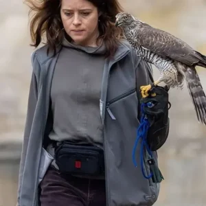 Claire Foy H Is for Hawk Grey Vest