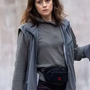 Claire Foy H Is for Hawk Grey Vest