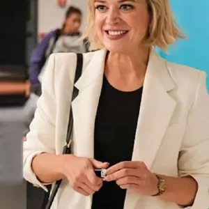 DMV Chelsea Frei White Blazer