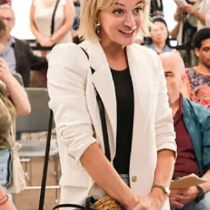 DMV Chelsea Frei White Blazer