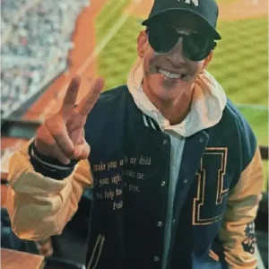 Daddy Yankee Blue Varsity Jacket