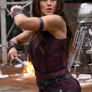 Deadpool and Wolverine Jennifer Garner Maroon Vest