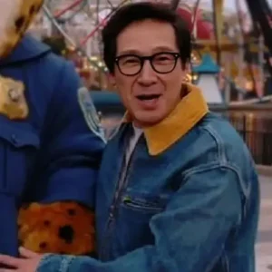 Disney Park Visit Ke Huy Quan Denim Jacket Front look