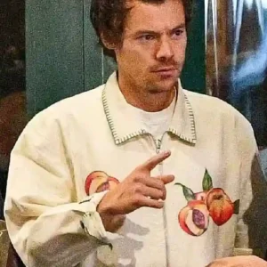 Don’t Worry Darling Harry Styles Peach White Jacket