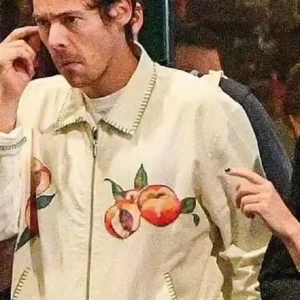 Don’t Worry Darling Harry Styles Peach White Jacket