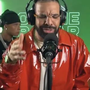 Drake On The Radar Red Leather Jacket