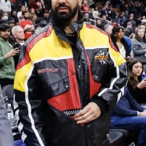 Drake Rotax Ski Doo Bomber Leather Jacket