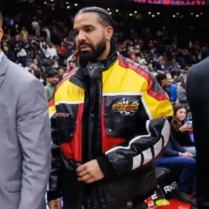 Drake Rotax Ski Doo Bomber Leather Jacket