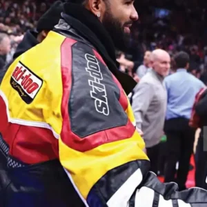 Drake Rotax Ski Doo Bomber Leather Jacket