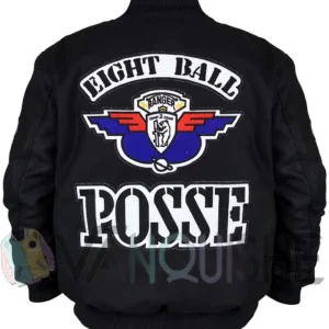 Eazy E 8 Ball Posse Jacket Back Look