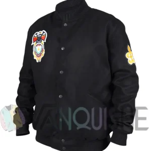Eazy E 8 Ball Posse Jacket Front Look